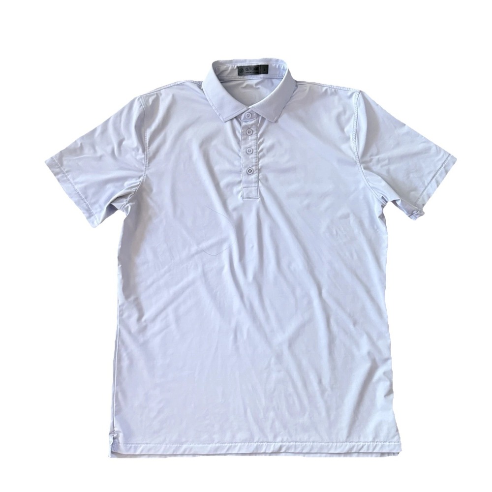 G Fore Polo Shirt Men Large Light Blue Golf Performance Stretch G/Fore G4 Logo